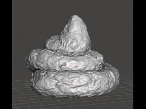 REAL POOP PLASTIC TOY MODEL FOR JOKES PRANK FRIENDS 3D Print Model