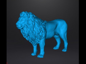 AFRICAN LION FIGURE MODEL ANIMAL CREATURE WILDLIFE REALISTIC Modèles 3D en vedette