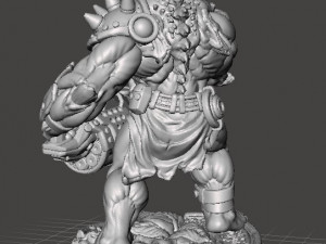 SPACE GORILLA HEAVY WEAPONS MINIATURE MODEL FOR GAMES RPG DND 3D Baskı Modeli