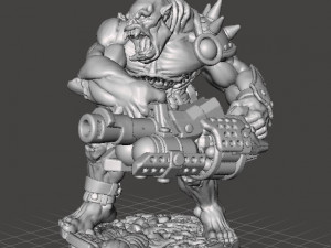 SPACE GORILLA HEAVY WEAPONS MINIATURE MODEL FOR GAMES RPG DND 3D Baskı Modeli