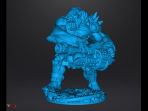 SPACE GORILLA HEAVY WEAPONS MINIATURE MODEL FOR GAMES RPG DND 3D Baskı Modeli