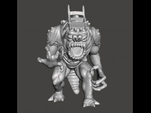 LEGION FELUCIAN BATTLE RANCOR NO RIDER MINIATURE MODELS SET FOR SCIFI OR FANTASY GAMES DND RPG 3D Print Model