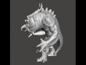 LEGION FELUCIAN BATTLE RANCOR NO RIDER MINIATURE MODELS SET FOR SCIFI OR FANTASY GAMES DND RPG 3D Print Model