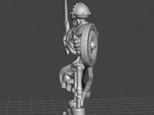 SKELETON UNDEAD WARRIOR MINIATURE MODEL FOR FANTASY GAMES DND RPG 3D Принт Модель