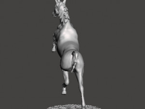 REARING UNICORN MINIATURE MODEL FOR FANTASY GAMES DND RPG 3Dプリントモデル