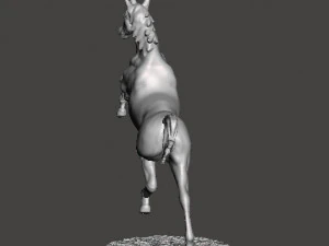 REARING UNICORN MINIATURE MODEL FOR FANTASY GAMES DND RPG 3D Print Model