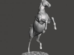 REARING UNICORN MINIATURE MODEL FOR FANTASY GAMES DND RPG 3Dプリントモデル