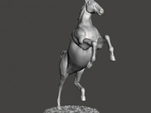 REARING UNICORN MINIATURE MODEL FOR FANTASY GAMES DND RPG 3D Print Model