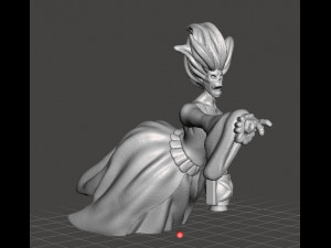 SCREAMING BANSHEE MINIATURE FIGURE FOR FANTASY GAMES DND RPG 3D 打印模型