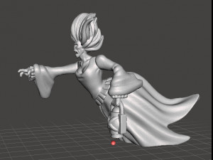 SCREAMING BANSHEE MINIATURE FIGURE FOR FANTASY GAMES DND RPG Model Cetak 3D