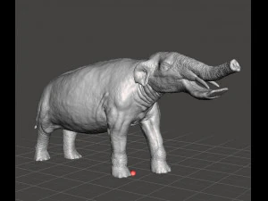 Platybelodon figure miniature model dinosaur monster dnd rpg 3D Print Model