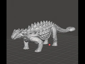 JP Ankylosaurus realistic figure miniature model dinosaur monster wildlife 3D Print Model