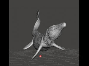 Mosasaurus realistic figure miniature model dinosaur monster wildlife 3D Print Model