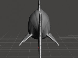 Ichthyosaur realistic figure miniature model dinosaur monster wildlife 3D Print Model