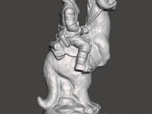 Luke Skywalker on Tauntaun 1980 vintage figure star wars 3D 프린트 모델