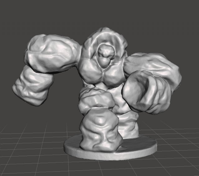 WARCRAFT INFERNAL MINIATURE MODEL FOR FANTASY GAMES RPG AND DnD Modello di stampa 3D .c4d .max .obj .3ds .fbx .stl .blend 