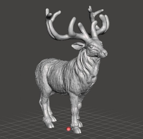 ELK DEER STAG FIGURE MODEL ANIMAL CREATURE WILDLIFE DND RPG 3D Print Model .c4d .max .obj .3ds .fbx .stl .blend 
