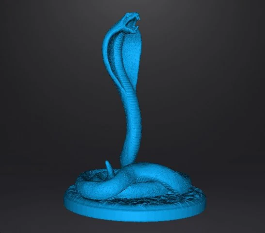 КОБРА ЗМІЯ ФІГУРА МОДЕЛЬ ТВАРИНА ІСТОТА ДЛЯ ІГОР RPG ОРНАМЕНТ 3D Принт Модель .c4d .max .obj .3ds .fbx .stl .blend 