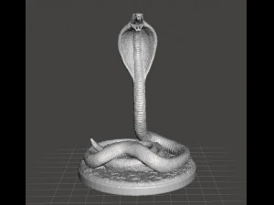 КОБРА ЗМІЯ ФІГУРА МОДЕЛЬ ТВАРИНА ІСТОТА ДЛЯ ІГОР RPG ОРНАМЕНТ 3D Принт Модель