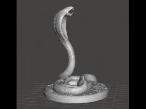 COBRA SNAKE FIGURE MODEL ANIMAL CREATURE FOR GAMES RPG ORNAMENT 3D प्रिंट मॉडल