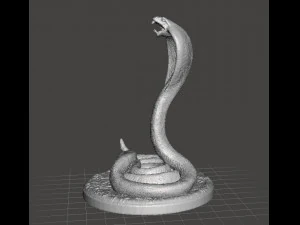 КОБРА ЗМІЯ ФІГУРА МОДЕЛЬ ТВАРИНА ІСТОТА ДЛЯ ІГОР RPG ОРНАМЕНТ 3D Принт Модель
