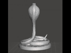COBRA SNAKE FIGURE MODEL ANIMAL CREATURE FOR GAMES RPG ORNAMENT 3D प्रिंट मॉडल