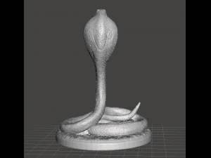 КОБРА ЗМІЯ ФІГУРА МОДЕЛЬ ТВАРИНА ІСТОТА ДЛЯ ІГОР RPG ОРНАМЕНТ 3D Принт Модель