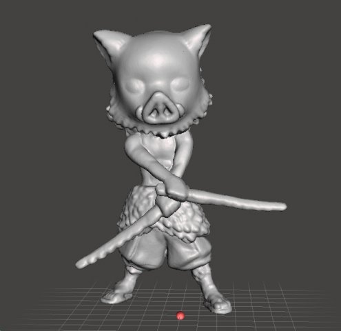 DEMON SLAYER INOSUKE HASHIBIRA FIGURE MODEL ANIME HERO Model Cetak 3D .c4d .max .obj .3ds .fbx .stl .blend 