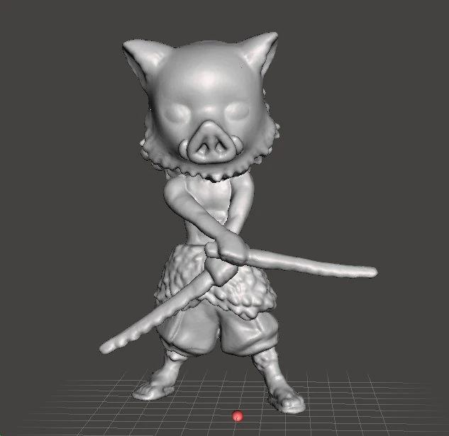 DEMON SLAYER INOSUKE HASHIBIRA FIGURE MODEL ANIME HERO 3D Print Model .c4d .max .obj .3ds .fbx .stl .blend 