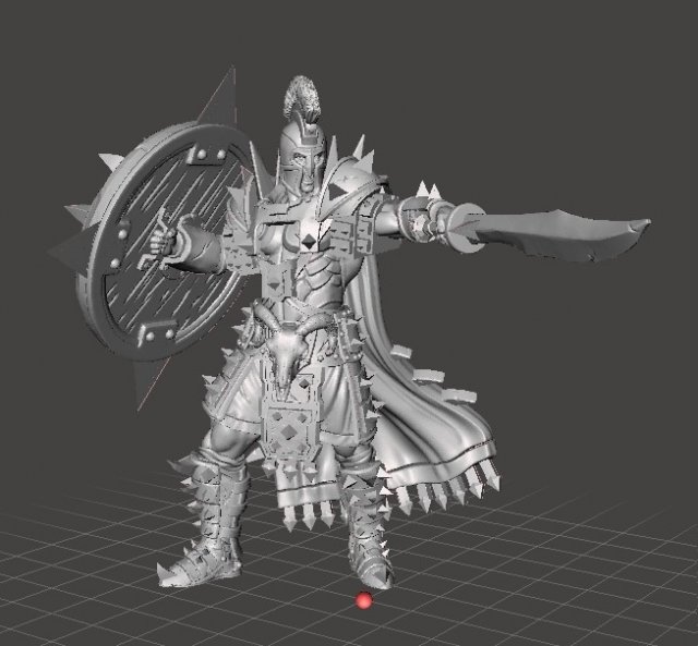 ARES GREEK WARRIOR HERO MINIATURE MODEL FOR FANTASY GAMES AND DND RPG Modello di stampa 3D .c4d .max .obj .3ds .fbx .stl .blend 