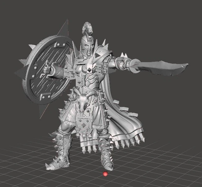 FANTEZİ OYUNLAR VE DND RPG İ&Ccedil;İN ARES YUNAN SAVAŞ&Ccedil;I KAHRAMAN MİNYAT&Uuml;R MODELİ 3D Baskı Modeli .c4d .max .obj .3ds .fbx .stl .blend 