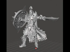 ARES 希腊战士英雄微型模型，适用于奇幻游戏和 DND RPG 3D 打印模型