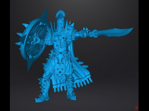 ARES GREEK WARRIOR HERO MINIATURE MODEL FOR FANTASY GAMES AND DND RPG Modello di stampa 3D