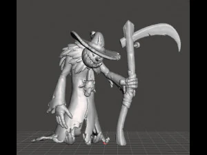 Миниатюрная модель Jack O Lantern Boss для фэнтезийных игр dnd rpg 3D Принт Модель