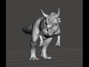 Realistic Greymon T-Rex figure miniature model dinosaur monster dnd rpg wildlife Modelo de impresión 3D