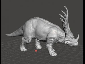Realistic Styracosaurus figure miniature model dinosaur monster dnd rpg 3D Print Model