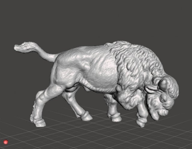 AMERICAN BUFFALO FIGURE MODEL ANIMAL CREATURE ORNAMENT REALISTIC Model Cetak 3D .c4d .max .obj .3ds .fbx .stl .blend