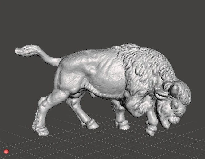 AMERICAN BUFFALO FIGURE MODEL ANIMAL CREATURE ORNAMENT REALISTIC 3D Print Model .c4d .max .obj .3ds .fbx .stl .blend