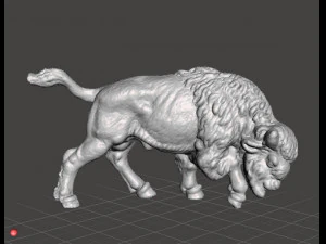 FIGURA DE B&Uacute;FALO AMERICANO MODELO ANIMAL CRIATURA ORNAMENTO REALISTA Modelo de Impressão 3D