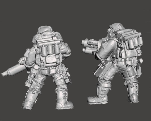 SPACE SOLDIERS ELITE TROOPERS SET FIGURE MODELS 3D Print Model in Man