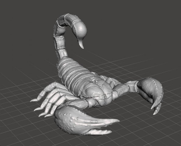SCORPION REALISTIC FIGURE MODEL ANIMAL CREATURE WILDLIFE DND AND RPG Model do druku 3D .c4d .max .obj .3ds .fbx .stl .blend 