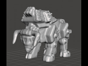BULL DIBISON GASHAPON PVC PLASTIC FIGURE TOY MINI MODEL 3D Print Model