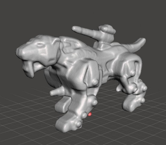 SABER TIGER GASHAPON PVC PLASTIC FIGURE TOY MINI MODEL ANIMAL SCIFI 3D 打印模型 .c4d .max .obj .3ds .fbx .stl .blend 