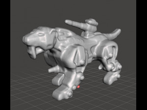 SABER TIGER GASHAPON PVC PLASTIC FIGURE TOY MINI MODEL ANIMAL SCIFI 3D Print Model