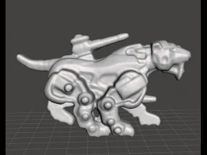 SABER TIGER GASHAPON PVC PLASTIC FIGURE TOY MINI MODEL ANIMAL SCIFI 3D Print Model