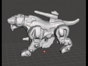 SABER TIGER GASHAPON PVC PLASTIC FIGURE TOY MINI MODEL ANIMAL SCIFI 3D 打印模型