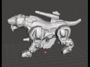 SABER TIGER GASHAPON PVC PLASTIC FIGURE TOY MINI MODEL ANIMAL SCIFI 3D Print Model