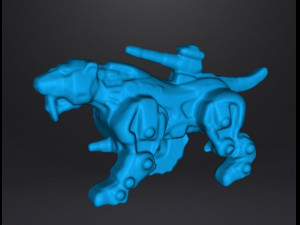 SABER TIGER GASHAPON PVC PLASTIC FIGURE TOY MINI MODEL ANIMAL SCIFI 3D 打印模型