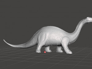 BRONTOSAURUS 70S VINTAGE TOY FIGURE MODEL FOR KIDS DINOSAUR 3D प्रिंट मॉडल