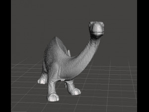 BRONTOSAURUS 70S VINTAGE TOY FIGURE MODEL FOR KIDS DINOSAUR 3D प्रिंट मॉडल